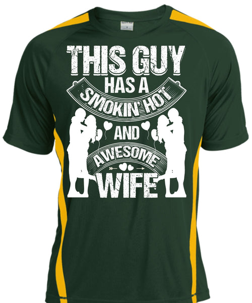 Smoking Hot And Awesome Wife T Shirt, My Family WarmBeing A Husband T Shirt, Cool Shirt