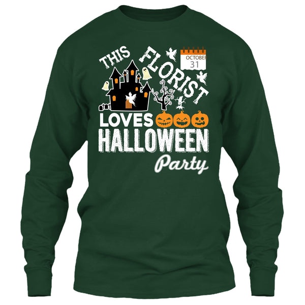 Halloween T Shirt, This Florist Love Halloween Party T Shirt