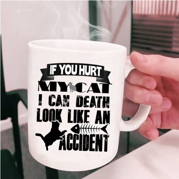 Cool Gift For Cat Lover Coffee Mug, Don't Hurt My Cat Cup