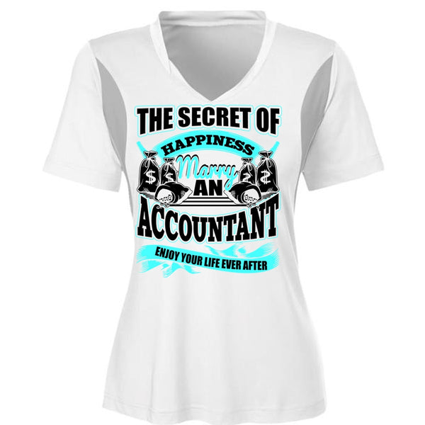 Happiness Marry An Accountant T Shirt, I Love Accountant T Shirt, Awesome T-Shirts