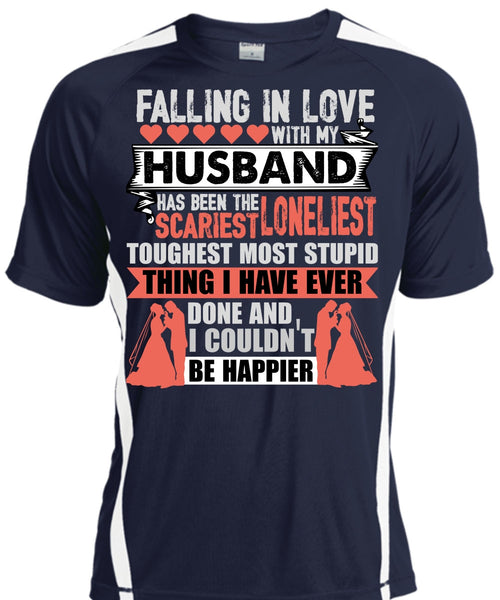 Falling In Love With My Husband T Shirt, I Couldn't Be Happier T Shirt, Cool Shirt