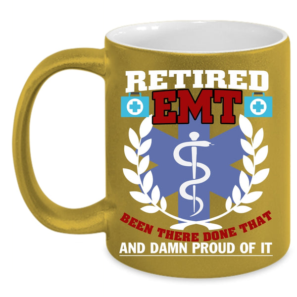 Retired Emt Coffee Mug, Cool Retirement Coffee Cup
