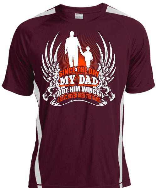 Since The Day My Dad Got Him Wings T Shirt, Being A Papa T Shirt, Cool Shirt