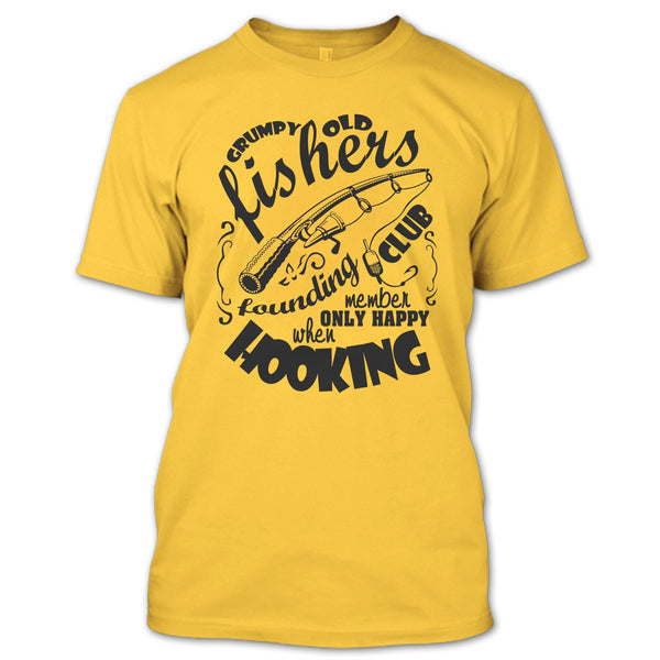 Grumpy Old Fishers T Shirt, Coolest Fishing T Shirt