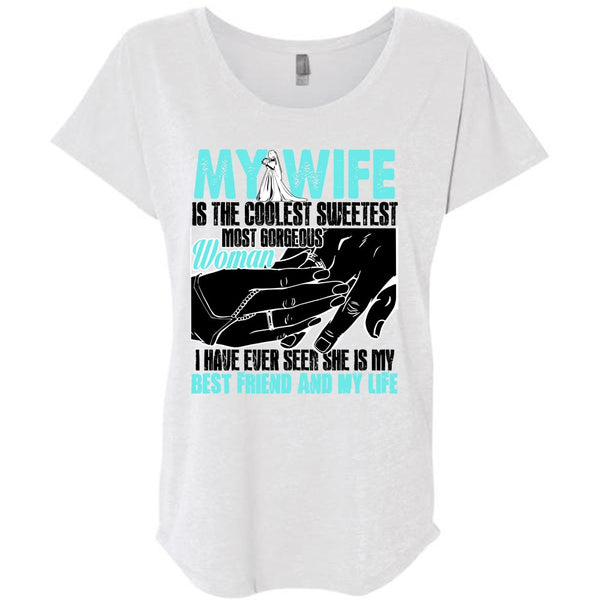 My Wife Is The Coolest T Shirt, I Love My Wife T Shirt, Awesome T-Shirts