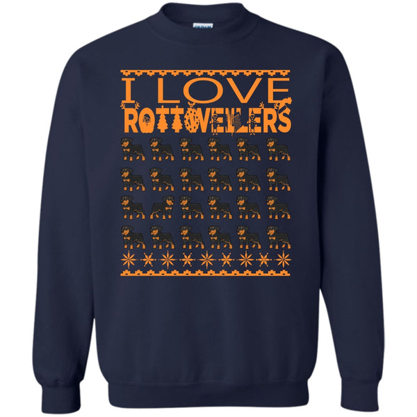 Coolest Rottwellers Lover T Shirt, Rottwellers Merry Christmas Sweatshirt