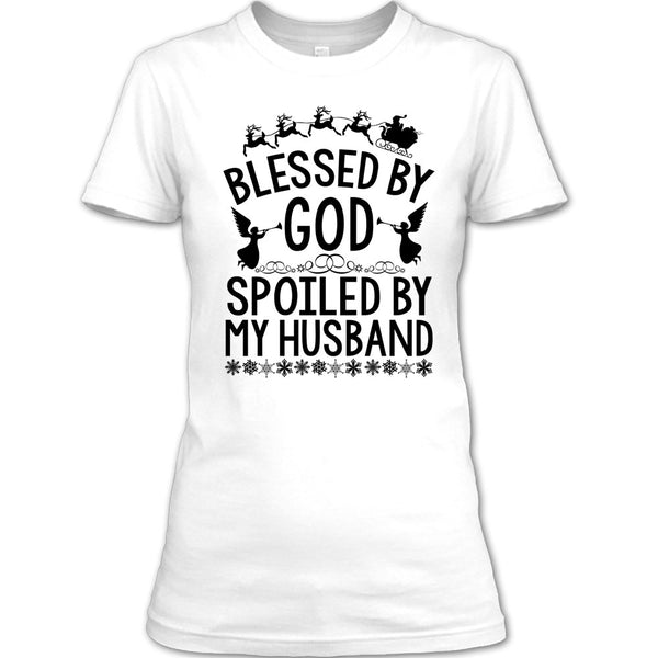 Blessed By God T Shirt, Merry Christmas Gift T Shirt