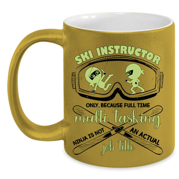 Not An Actual Job Title Coffee Mug, Ski Instructor Accent Mug