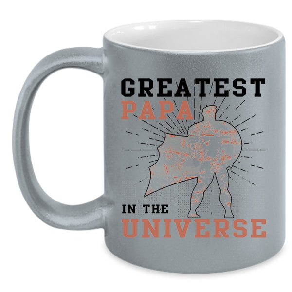 Greatest Daddy Coffee Mug, Greatest Papa In The Universe Accent Mug