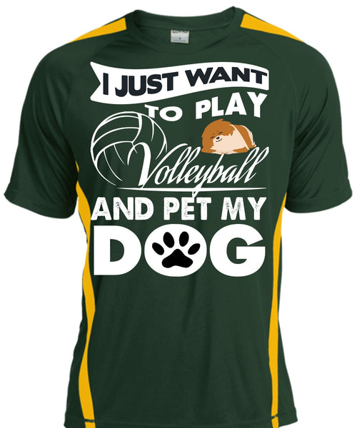 I Just Want To Play Volleyball T Shirt, Pet My Dog T Shirt, Cool Shirt