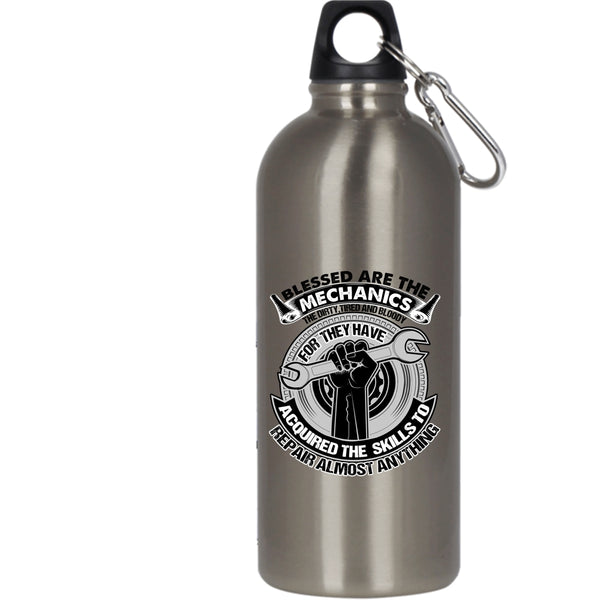 Blessed Are The Mechanics 20 oz Stainless Steel Bottle,Awesome Mechanics Outdoor Sports Water Bottle