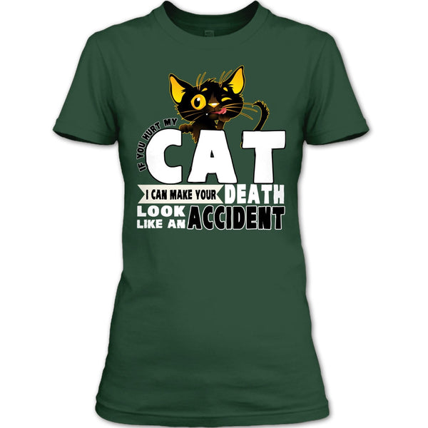 If You Hurt My Cat T Shirt, Coolest Cat Lover T Shirt