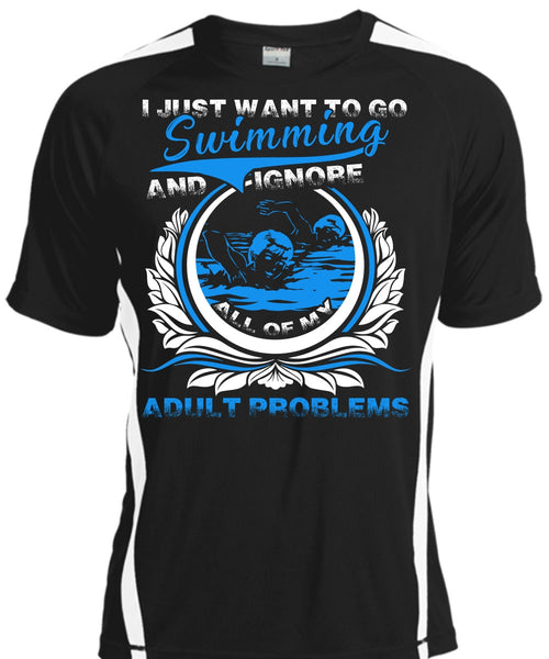 A black t-shirt with the shopify logo