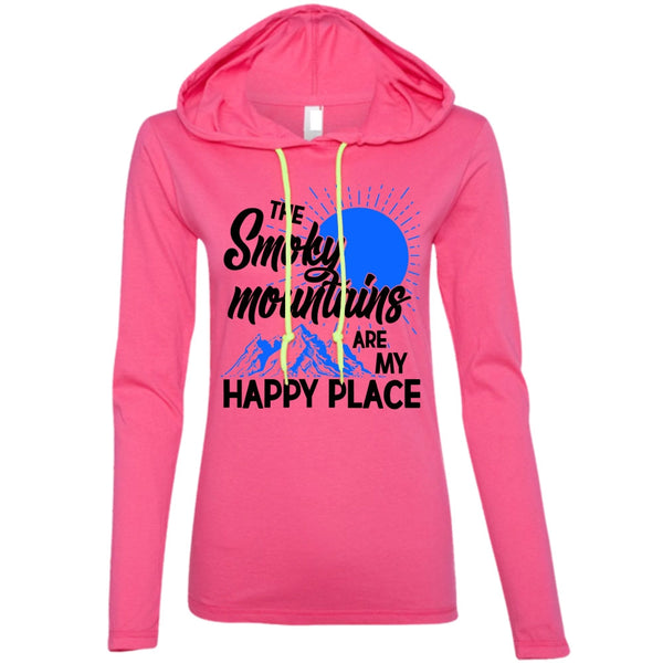 The Smoky Mountains Are My Happy Place T Shirt, I Love Hiking T Shirt, Awesome T-Shirts