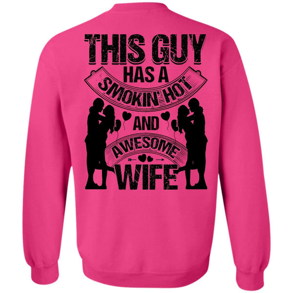I Love Husband T Shirt, Smoking Hot And Awesome Wife Sweatshirt