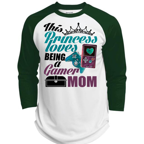 This Princess Loves T Shirt, I Love Gamer T Shirt, Awesome T-Shirts  (Polyester Game Baseball Jersey)