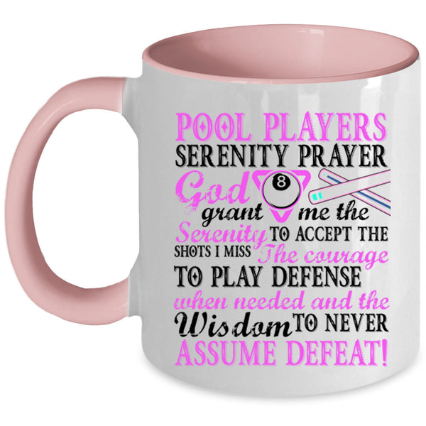 Funny Pool Player Coffee Mug, Pool Player Accent Mug
