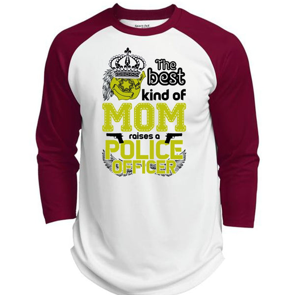 The Best Kind Of Mom Raises A Police Officer T Shirt, I Love Police T Shirt, Awesome T-Shirts  (Polyester Game Baseball Jersey)