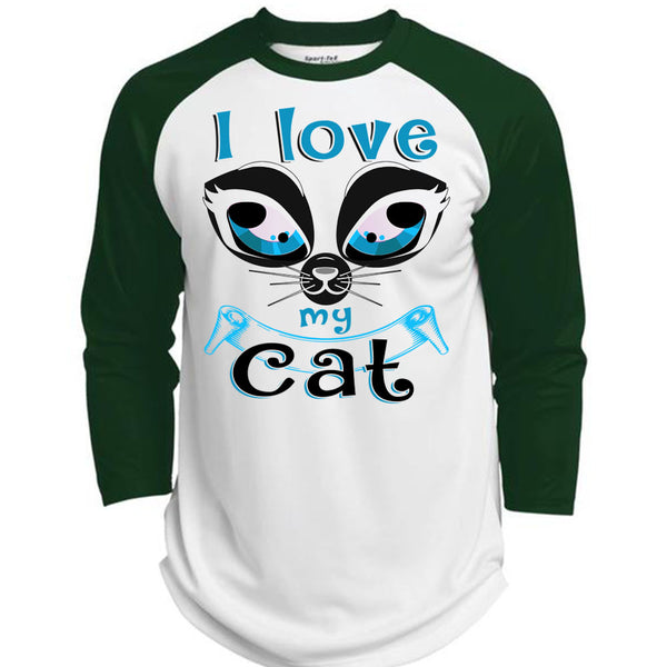 I Love My Cat T Shirt, My Pets T Shirt, Awesome T-Shirts  (Polyester Game Baseball Jersey)
