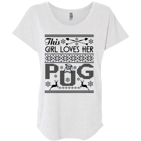 This Girl Loves Her Pug T Shirt, I Love My Dog T Shirt, Awesome T-Shirts