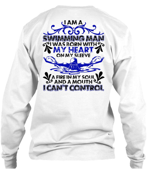 I Am A Swimming Man T Shirt, I Love Swimming T Shirt