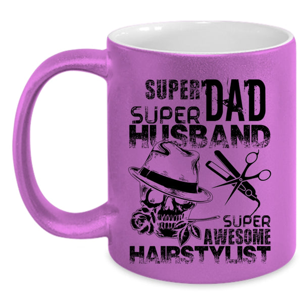 Awesome Hairstylist Coffee Mug, Dad Husband Accent Mug