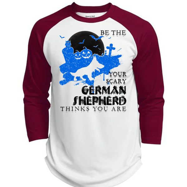 Your Scary German Shepherd Think You Are T Shirt, This Girl Loves Christmas T Shirt, Awesome T-Shirts  (Polyester Game Baseball Jersey)