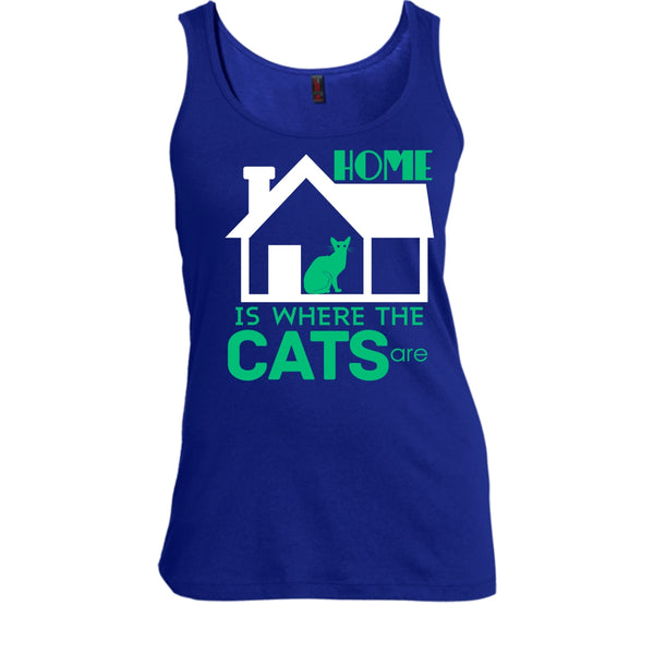 Home Is Where The Cats Shirt, Cool Cat Shirt