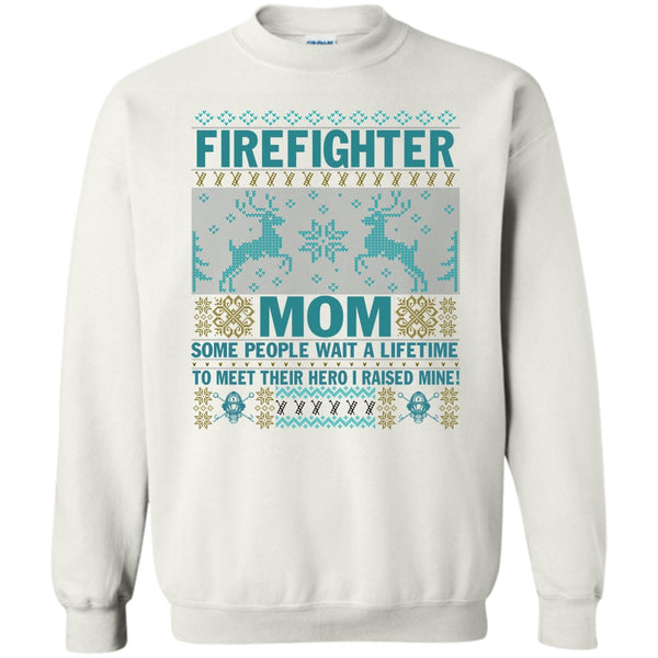 Merry Christmas Gift T Shirt, Firefighter Mom Sweatshirt