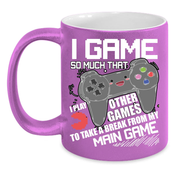 I Game Coffee Mug, Funny Gift For Gamer Coffee Cup