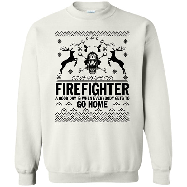 Merry Christmas Gift T Shirt, Firefighter Merry Christmas Sweatshirt