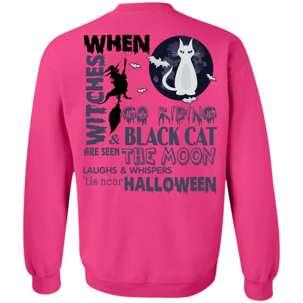 I Love You Pumpkin T Shirt, Go Riding And Black Cat Are Seen The Moon Sweatshirt