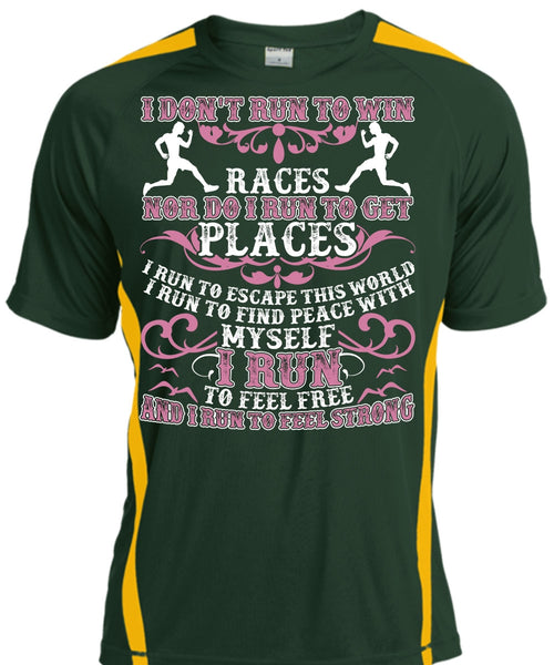 I Run To Feel Free T Shirt, I Run To Feel Strong T Shirt, Cool Shirt