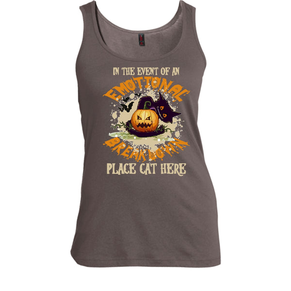 In The Event Of An Emotional Breakdown T Shirt, Place Cat Here T Shirt, Cool T Shirt