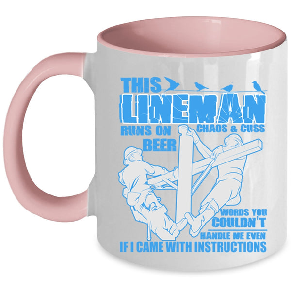 Funny Gift For Linemans Coffee Mug, Awesome Linemans Accent Mug