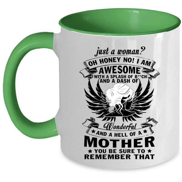I Am Awesome Coffee Mug, Just A Woman Accent Mug