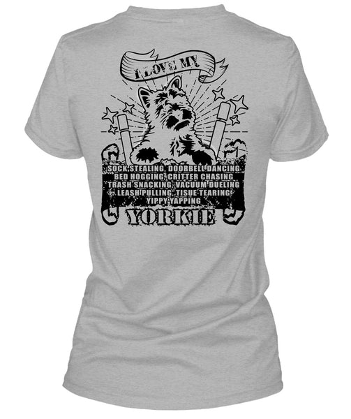 I Love My Yorkie T Shirt, I Love My Dogs T Shirt