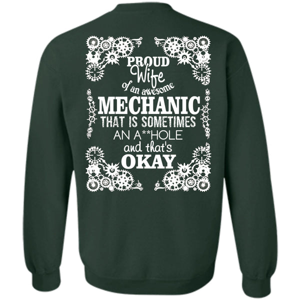 Being A Mechanic T Shirt, I Love My Husband Sweatshirt