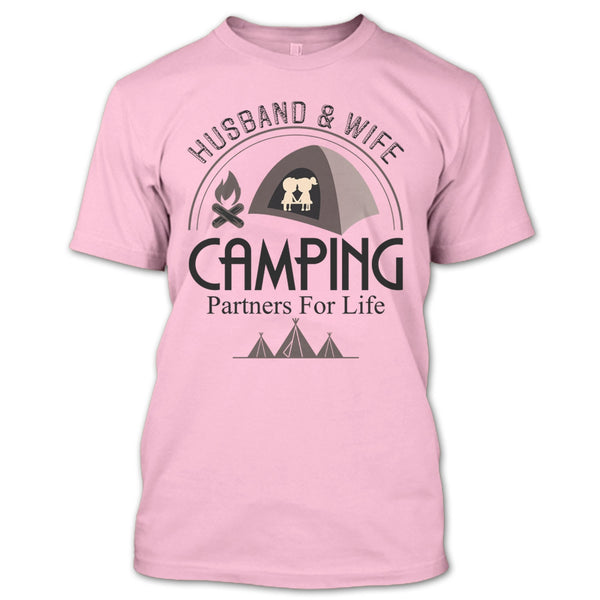 Husband & Wife T Shirt, Coolest Camping Couple T Shirt