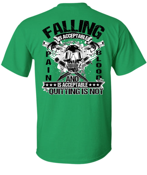 Falling Is Acceptable T Shirt, I Love Veteran T Shirt