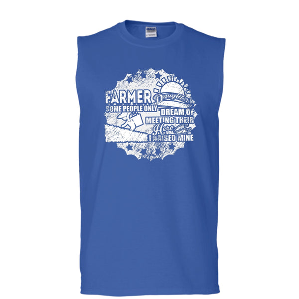 Farmer Daughter T Shirt, Awesome Farmer Daughter Tank Top (Men's Cotton Sleeveless)