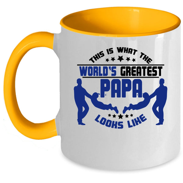 Cute Coffee Mug, What The World's Greatest Papa Looks Like Accent Mug