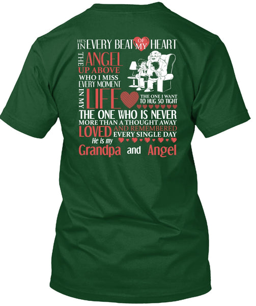 Grandpa And Angel T Shirt, Beat Of My Heart T Shirt
