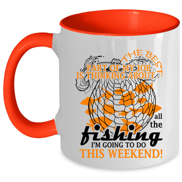 I'm Going To Do This Weekend Coffee Mug, Fishing Accent Mug