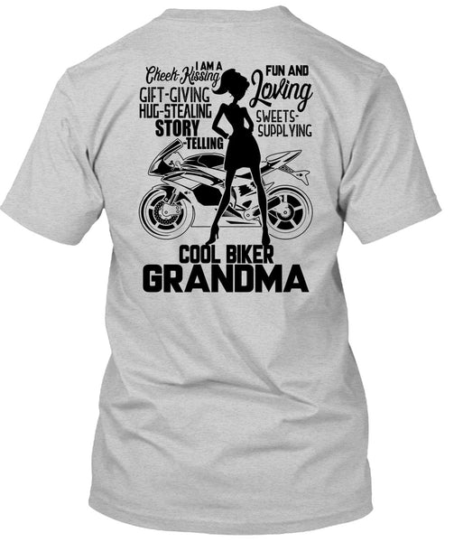 Cool Biker Grandma T Shirt, I Love Biking T Shirt