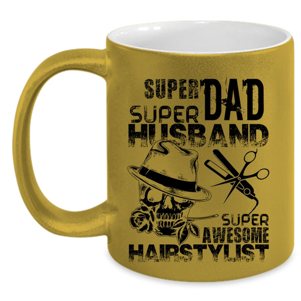 Awesome Hairstylist Coffee Mug, Dad Husband Accent Mug