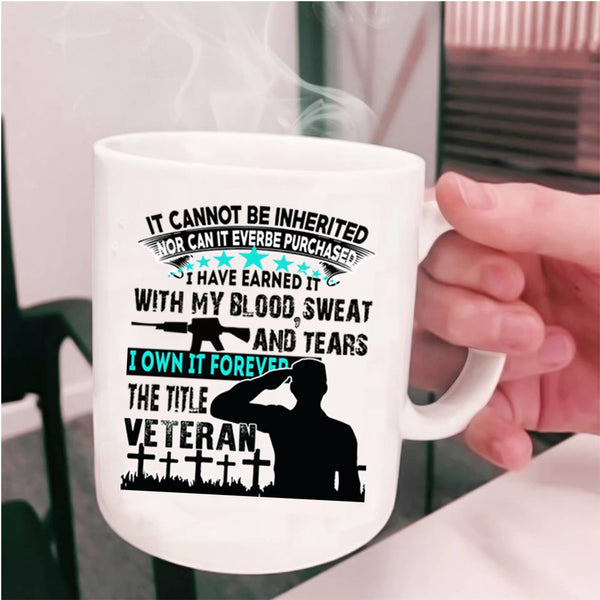 Awesome Gift For Veteran Coffee Mug, Veteran Cup