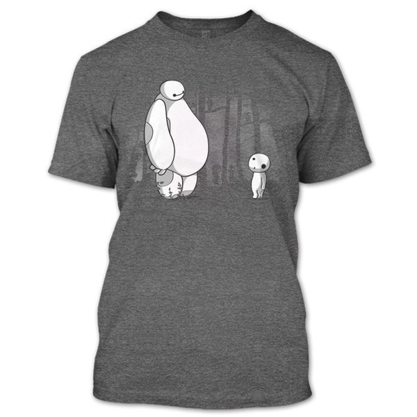 A black t-shirt with the shopify logo