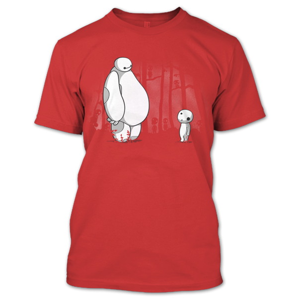 A black t-shirt with the shopify logo