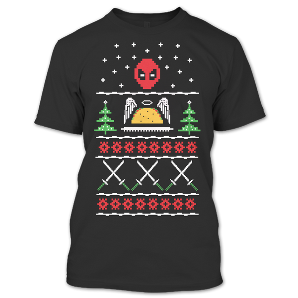 A black t-shirt with the shopify logo